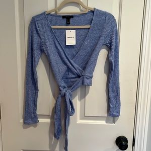 Forever 21 Blue cropped sweater